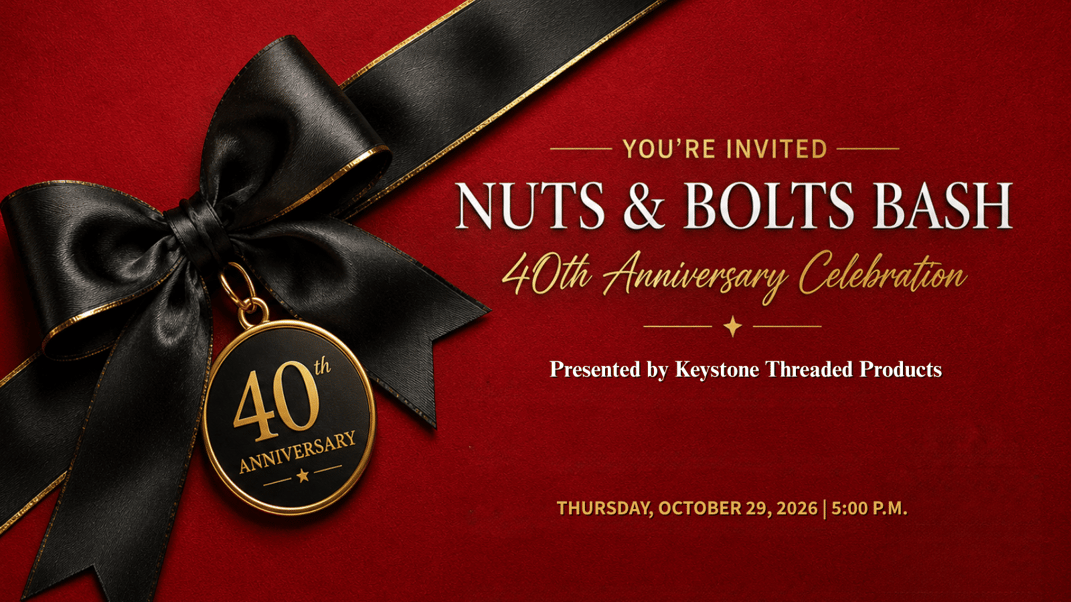 Nuts & Bolts Bash Visual Identity with presenter